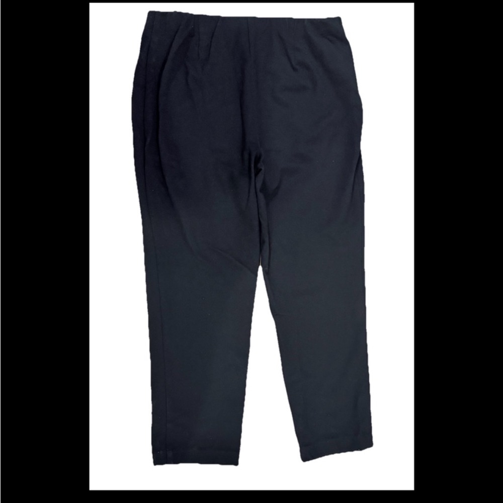 J.Jill Ponte Slim Leg Black Pants Pull On Size Petite Large